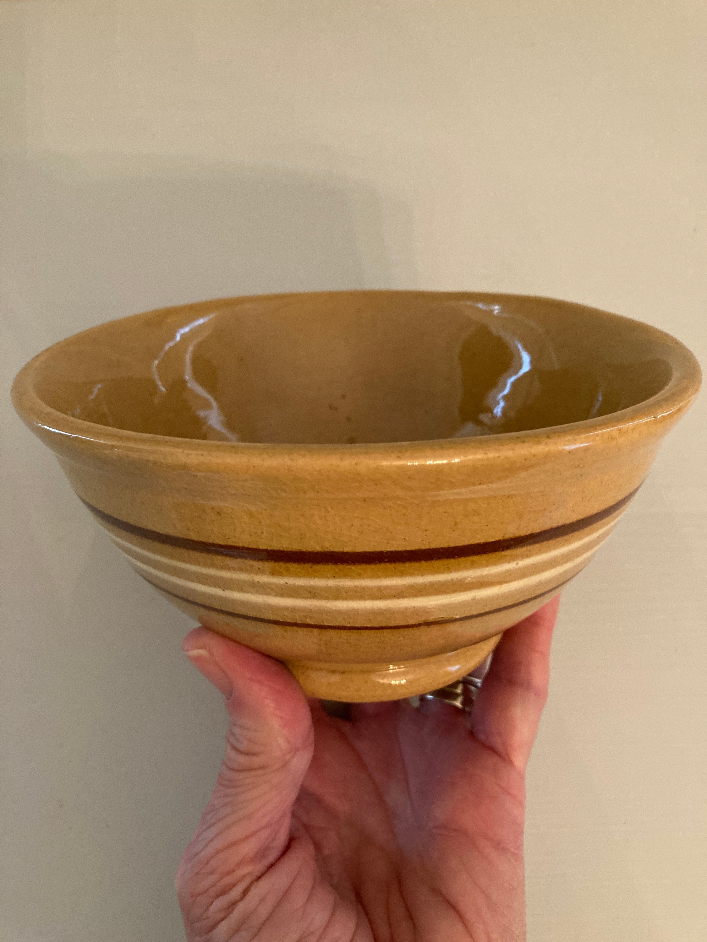 Antique Yellow Ware Bowls in Small Sizes 5 Inches Etsy