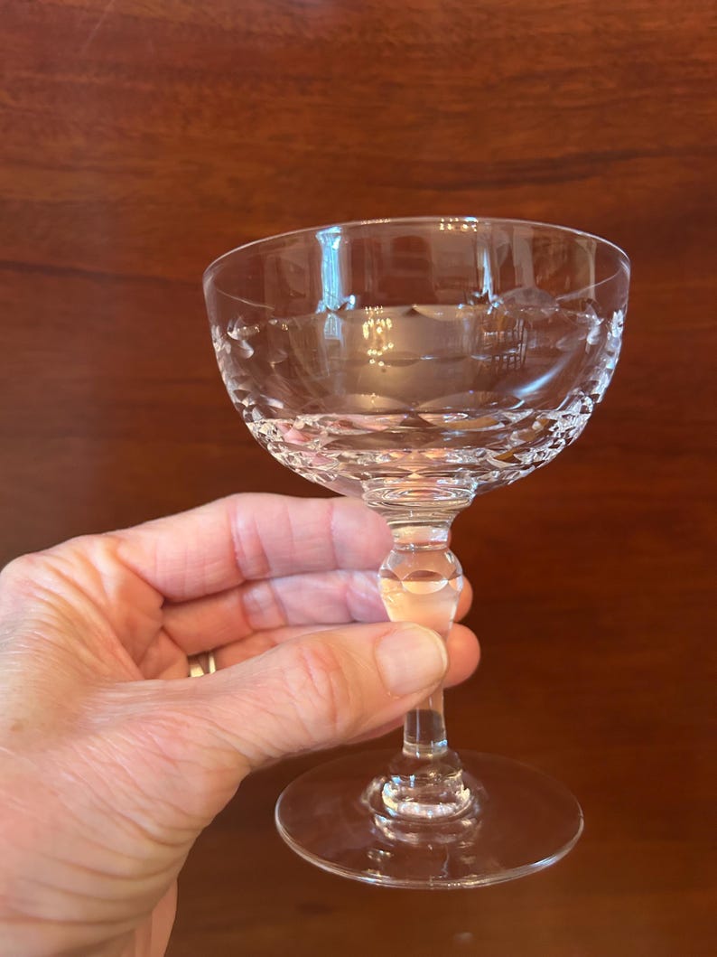 Stuart Crystal Pattern Identify Vintage Stuart Crystal Pattern STU3 - Sets of Water, Champagne, Low ...