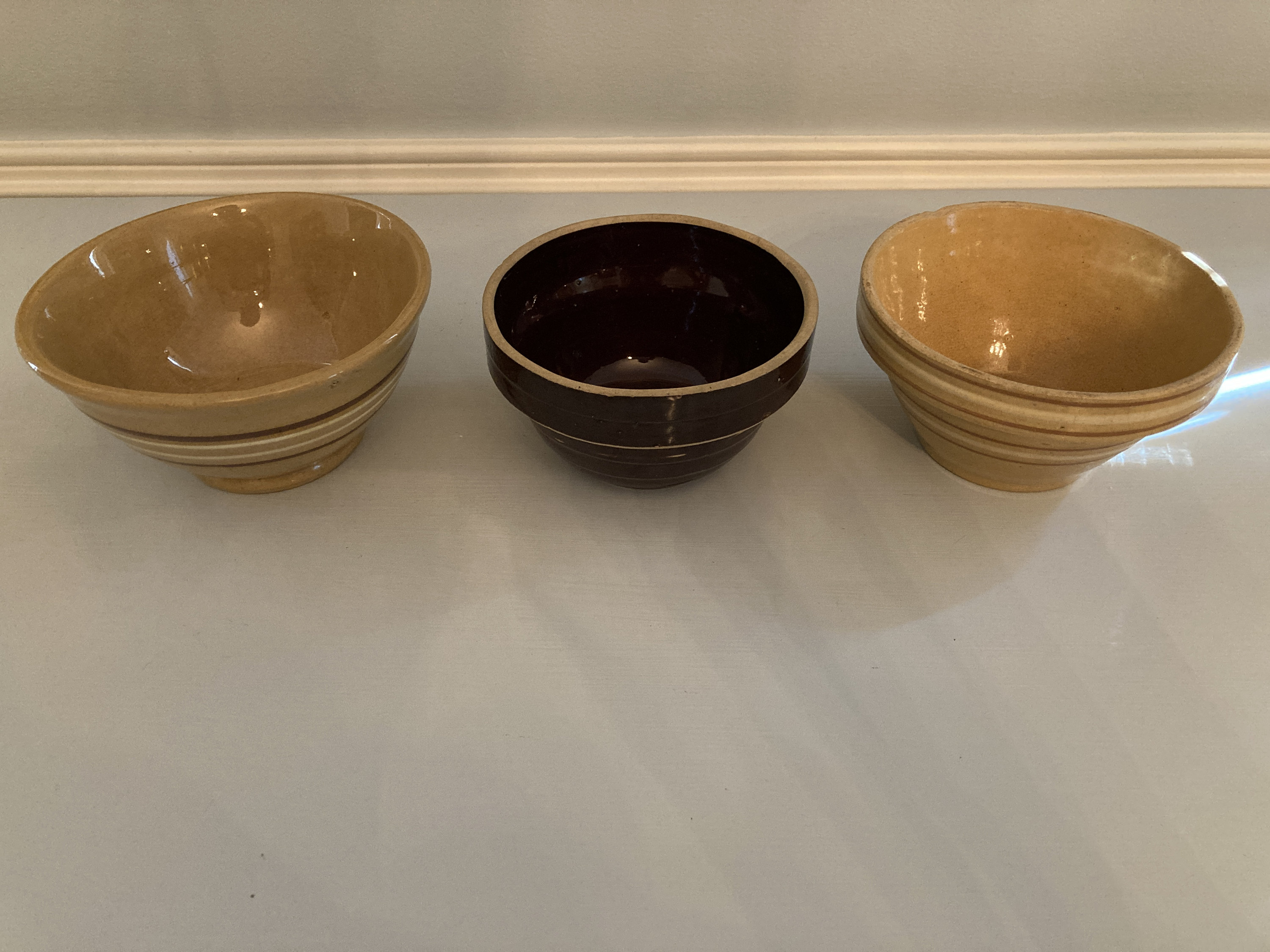 Antique Yellow Ware Bowls in Small Sizes 5 Inches Etsy