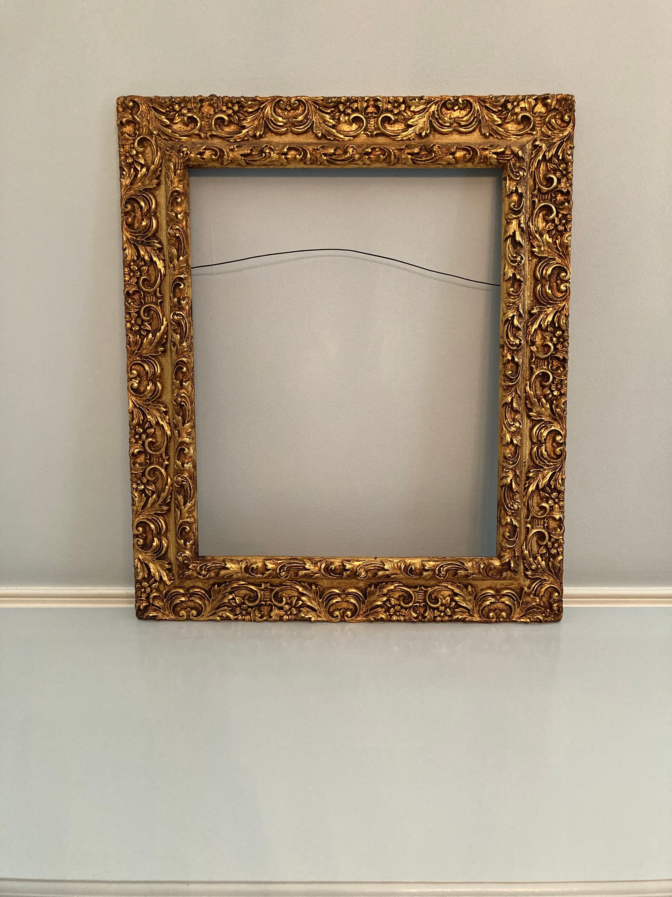 Antique Gilded Carved Wood Frame for 16 X 20 Etsy