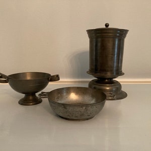 Vintage to Antique Pewter Items