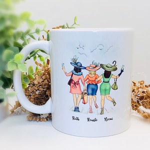 Personalized Best Friends 11oz Mug Funny Gift Best Friend Wife BFF We&#39;ll be friends until we&#39;re old and senile Valentines Day