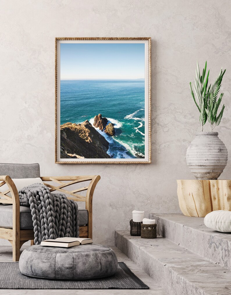 Coastal Big Sur Ocean Wall Art Beach Print Wall Art - Etsy