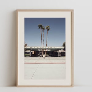 Palm Springs City Hall Wall Art | Palm Springs Wall Art | Palm Springs Desert Print | Palm Springs Tropical Art | Palm Springs Art Print