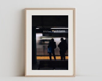 New York Subway Art Print | Candid City Life | NYC Travel Art Print | Street Photography Print