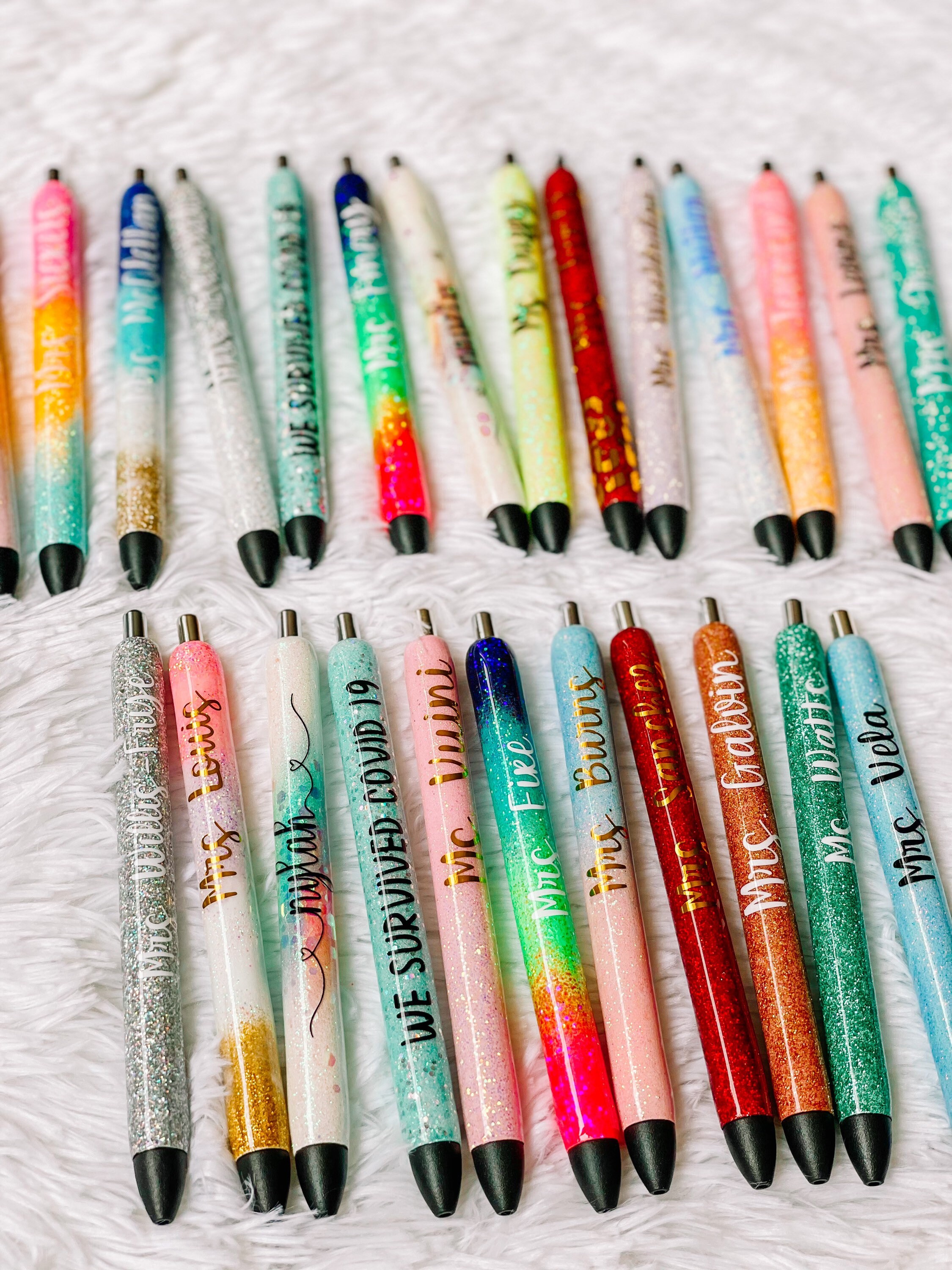 Glitter Pens Epoxy Glitter Pens Gift for Teacher Gift for Etsy