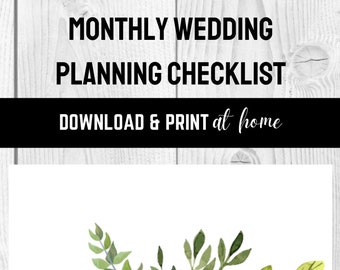 Wedding Planning Checklist - green