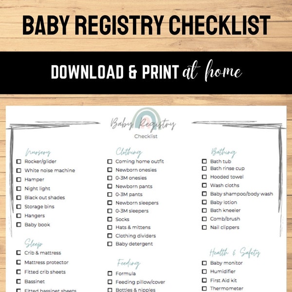 Baby Registry Etsy