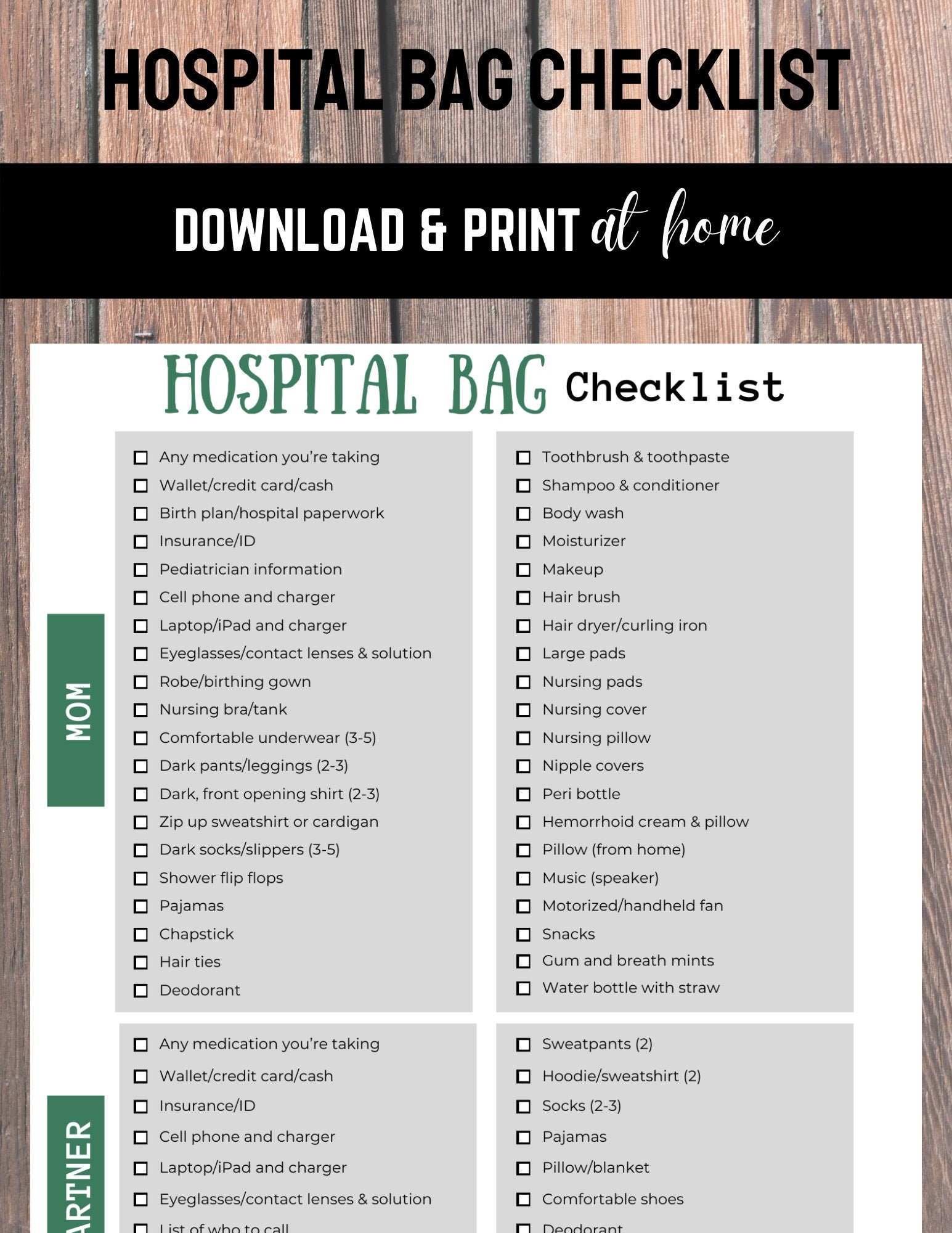 The Essential Hospital Bag Guide + Checklist