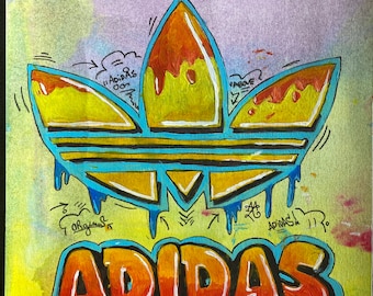 adidas logo graffiti