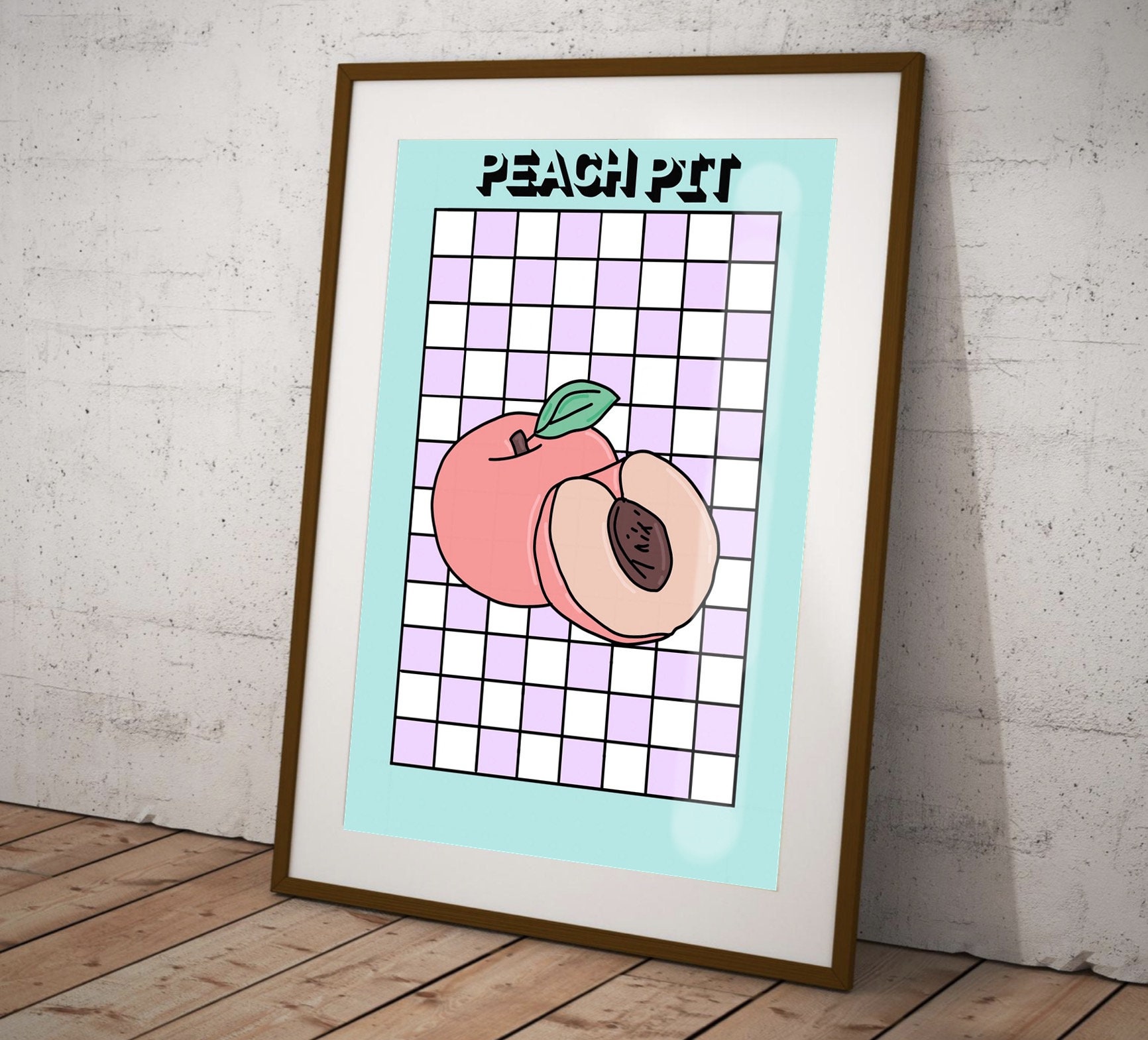 Peach Pit Digital Poster Digital Art Etsy Peach Pit Digital Poster Digital Art Etsy