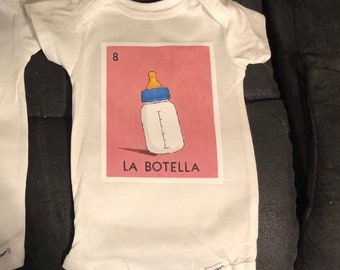 loteria baby onesie