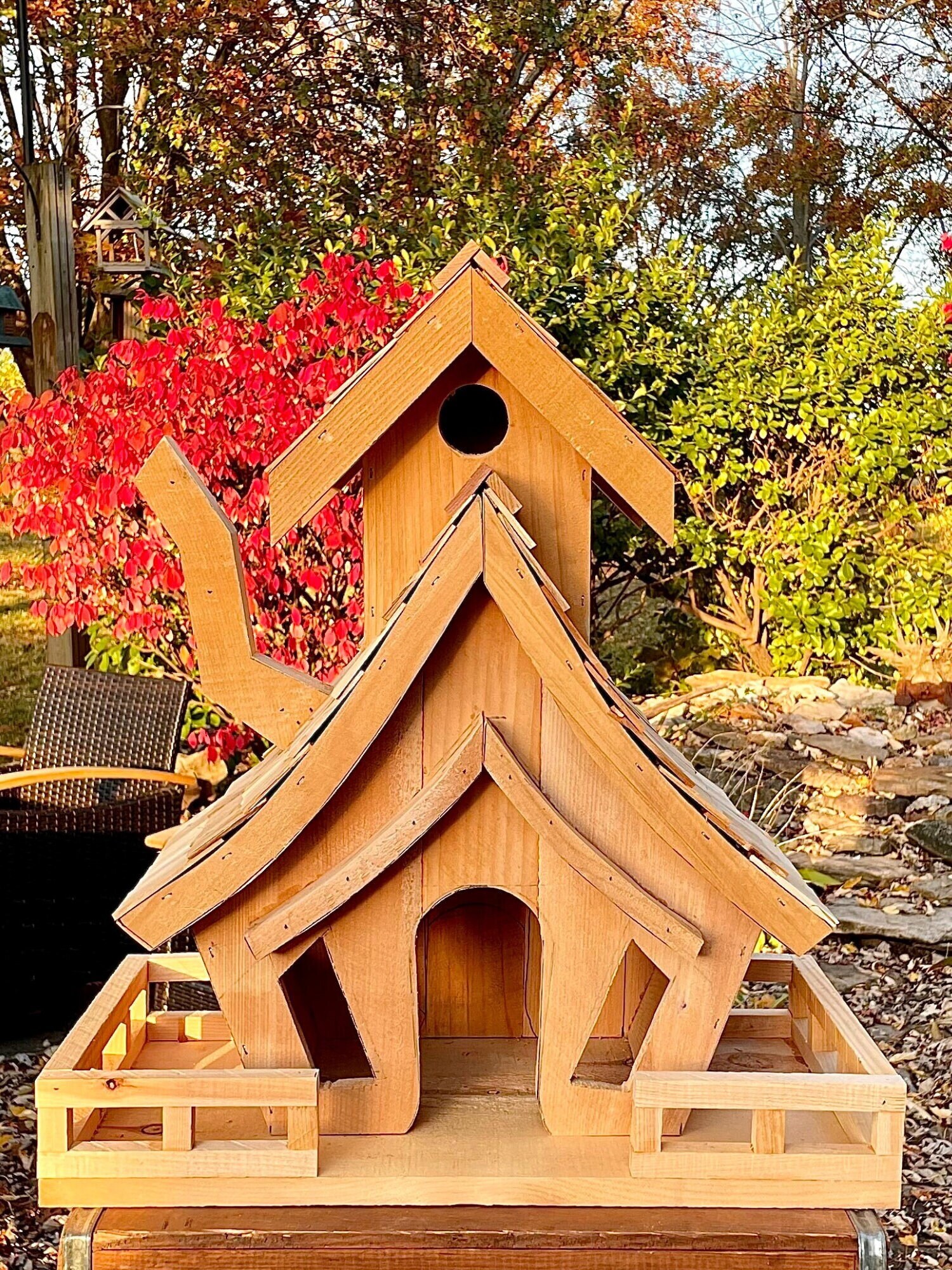 Birdhouse Bed & Breakfast Large Birdhouse / Bird Feeder Etsy