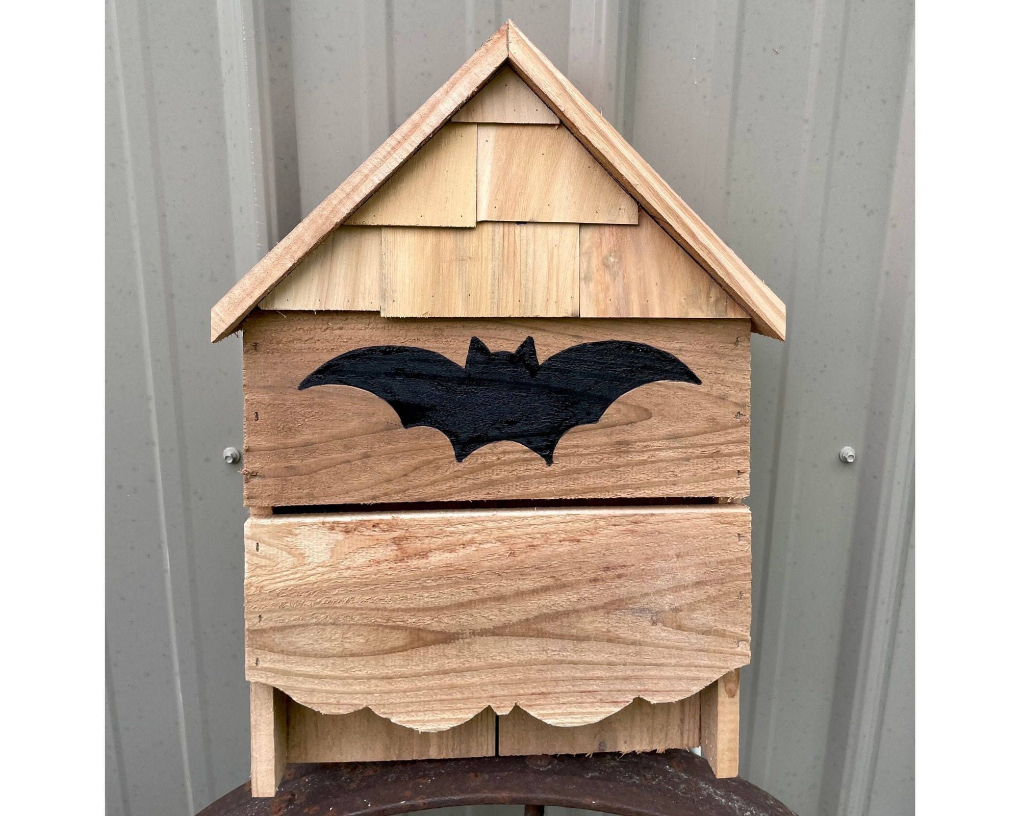 Gran Casa Para Murciélagos Al Aire Libre De Madera Resistente A La Intemperie: Refugio De 2 Pisos Atornillable Para Exteriores, Ayuda A Controlar Mosquitos, Protección Contra Depredadores Y Corrientes De Aire