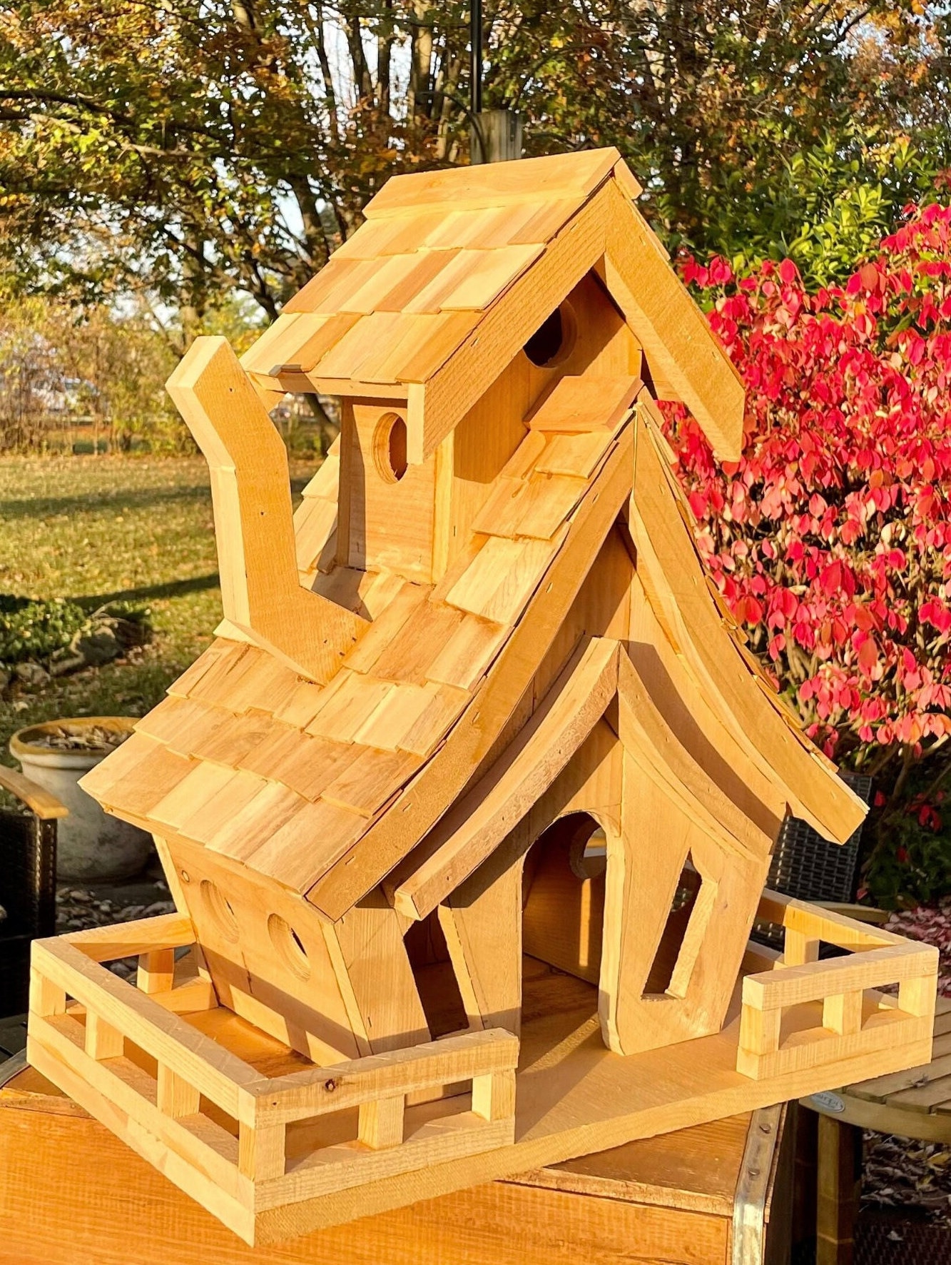 Birdhouse Bed & Breakfast Large Birdhouse / Bird Feeder Etsy