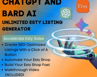 ChatGPT Etsy Listing Generator: SEO Optimization, Sales Boost (PDF)