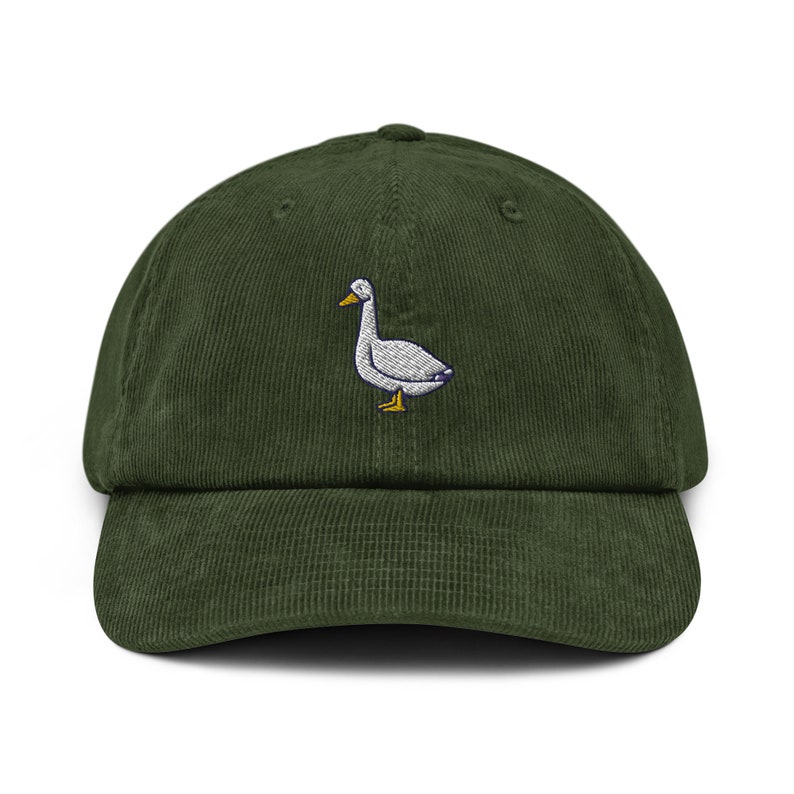 Silly Goose Funny Meme Certified Corduroy Oxford Blue Hat | Baby Kids Adult Mens Cap | Baby Announcement Pregnancy