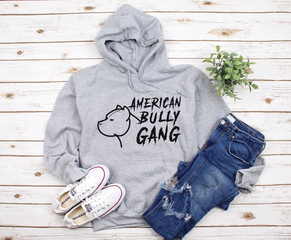 American Bully Hoodie Bully Gang sweater bully breed Etsy