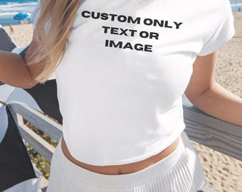 Camiseta de bebé con texto personalizado, camiseta de bebé Y2K, camiseta de bebé retro vintage de los 90, camiseta personalizada, camiseta de bebé con texto personalizado Y2K, regalo personalizado para un amigo