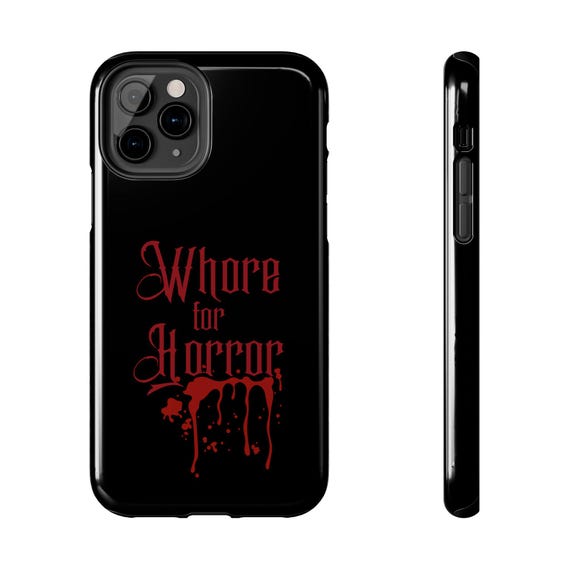 Retro Scary Movie Whore for Horror Phone Case, Funny Spooky Halloween Phone Case, Horror Movie Fan Gift, iPhone Samsung Galaxy Phone Cases Retro Scary Movie Whore for Horror Phone Case, Funny Spooky Halloween Phone Case, Horror Movie Fan Gift, iPhone Samsung Galaxy Phone Cases