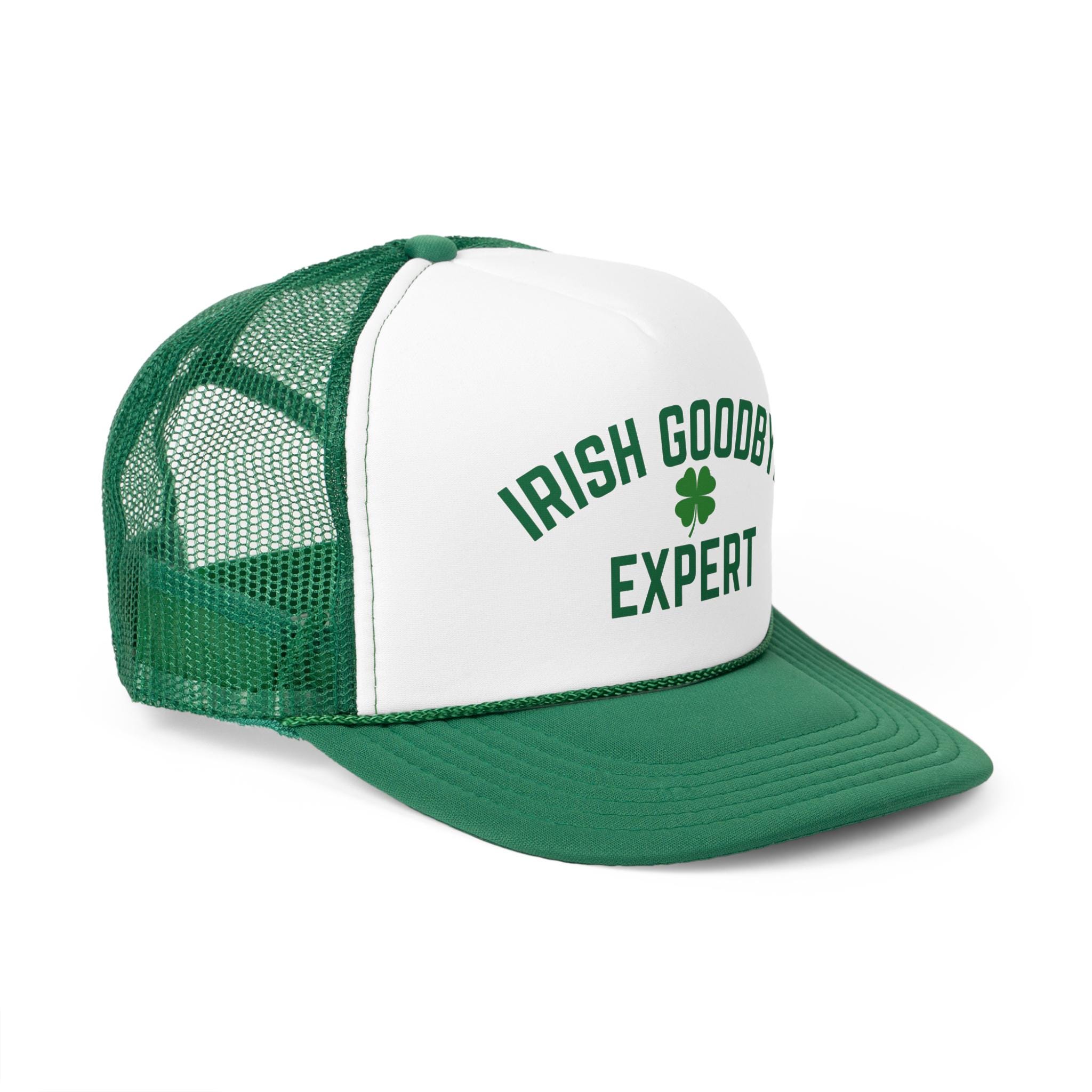 Irish Goodbye Expert Snapback Hat, St. Patricks Day Trucker  display picture 1