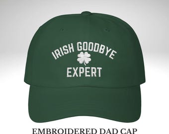 Gorro bordado Irish Goodbye Expert, gorro de regalo para el día de San Patricio, gorro con frase divertida, regalo para introvertidos, gorro para beber, gorra de béisbol para el día de San Patricio