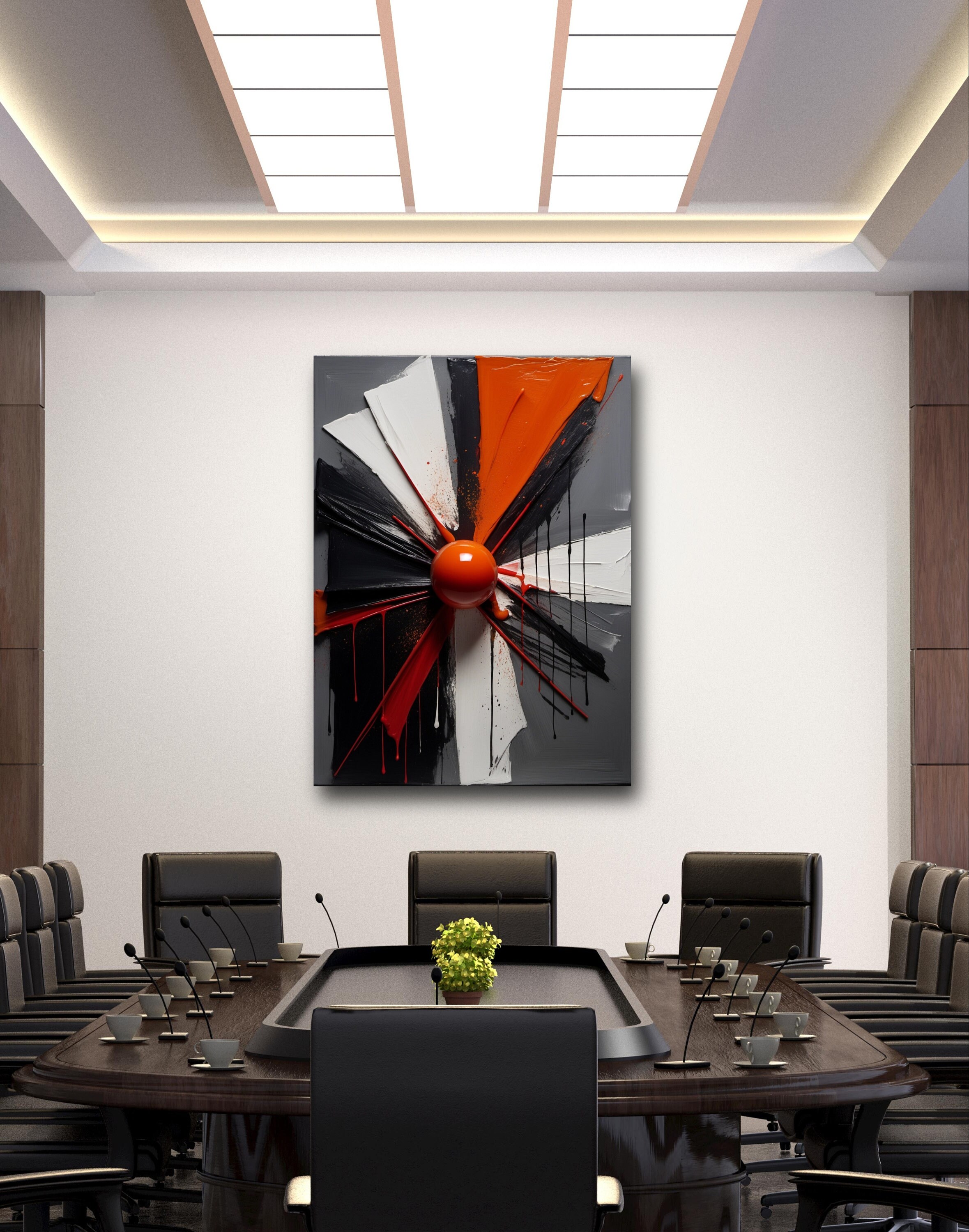 Abstract Painting Wall Art, Classy Home Decor Canvas, Modern Artwork ...