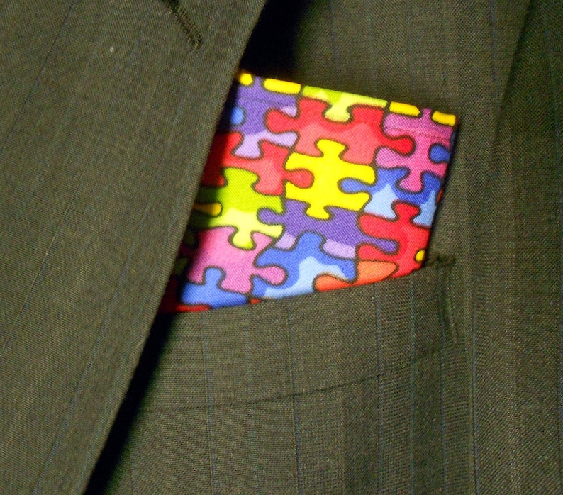 Puzzle Piece/autism Awareness Pocket - Etsy