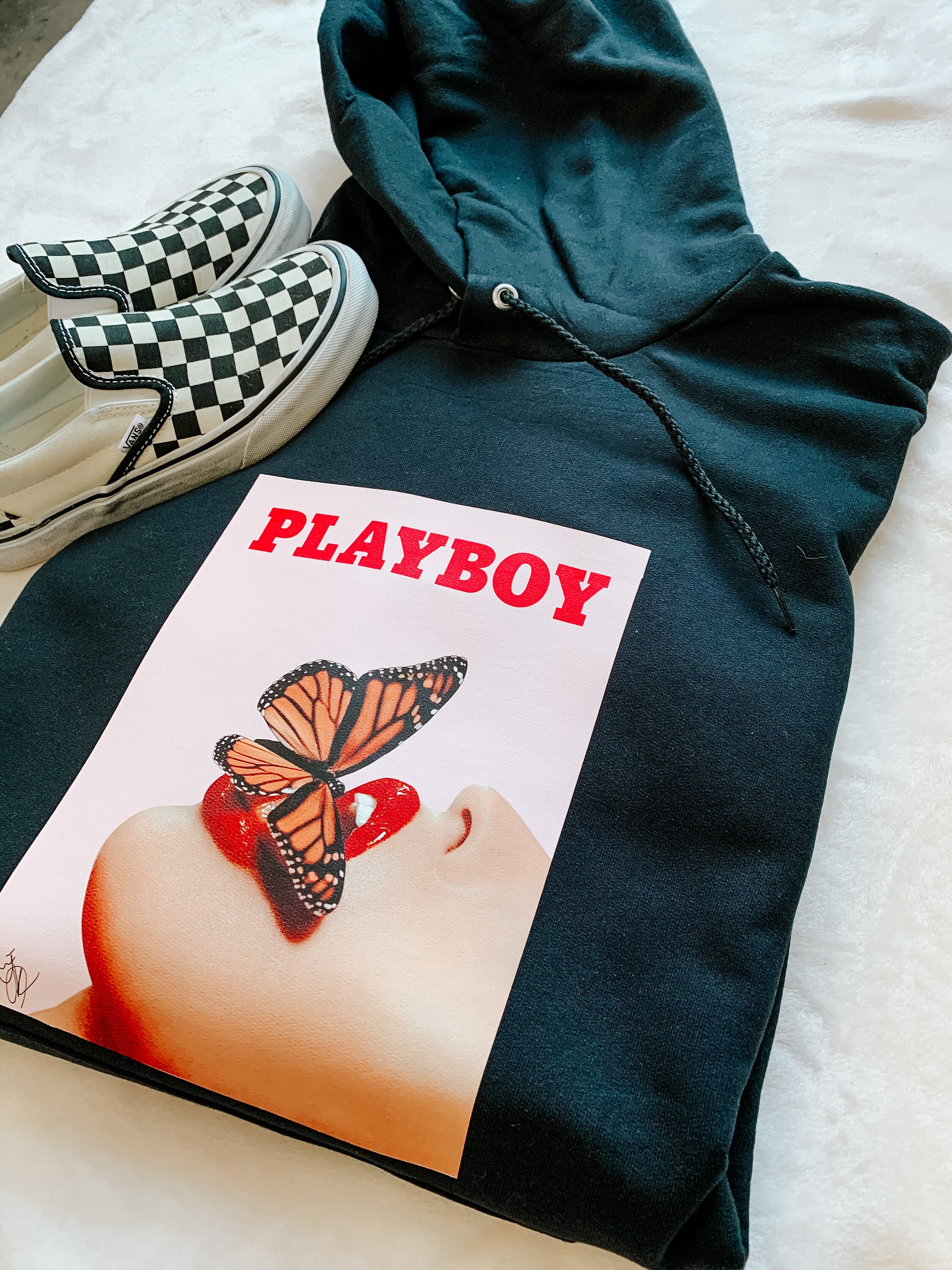 Playboy hoodie with butterfly Clearance