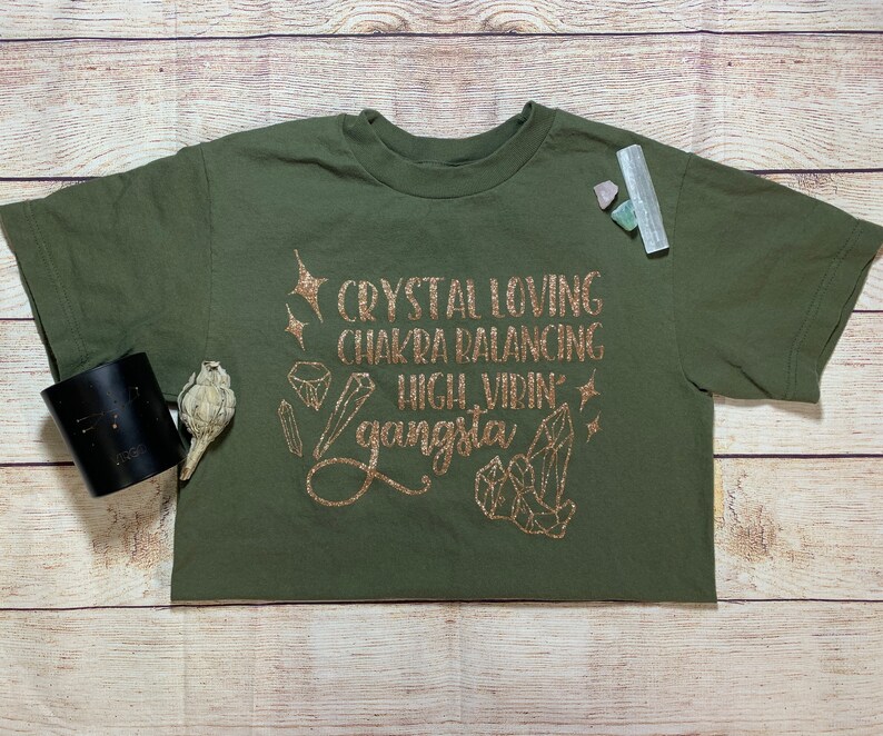 high Vibin good vibe shirt Crystals women shirts