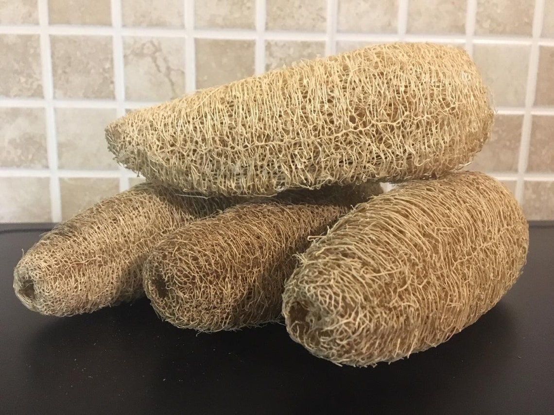 Loofah sponge Body Scrubber Zero waste Eco friendly Bathroom Etsy