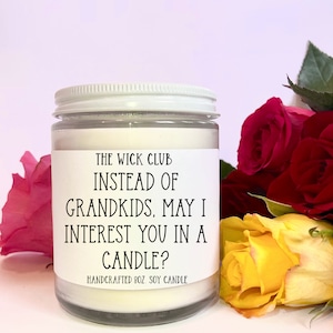 Cadeau drôle pour maman, cadeau fête des mères, cadeau pour maman, bougie drôle, cadeau MIL, cadeau de Noël pour belle-mère, au lieu de petits-enfants, parents de chiens