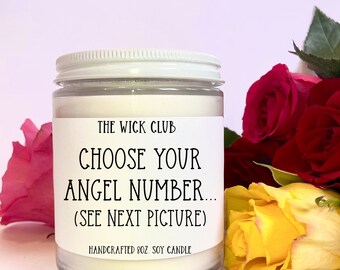 Angel Numbers Candle, Manifestation, Positive Energy, Good Vibes, Affirmations, You Are Exactly Where You Need to Be, Spiritual, Zodiac