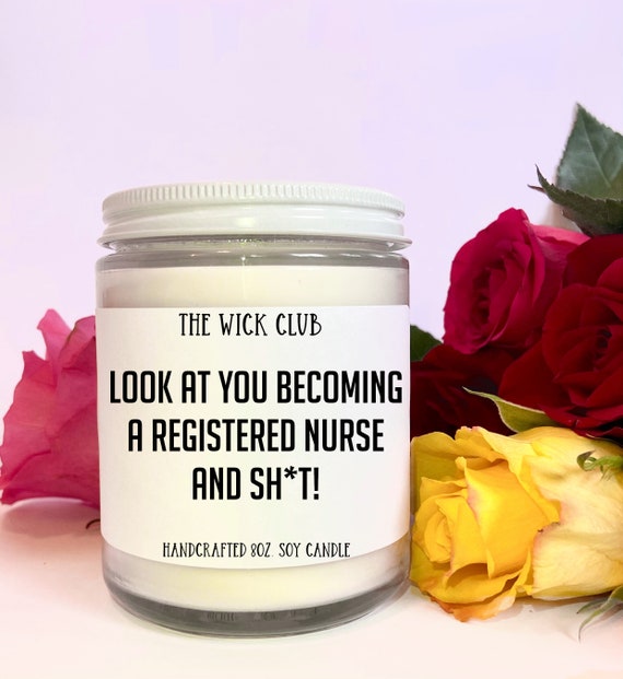 Registered Nurse Gift, Graduation Soy Candle, Hand-Poured