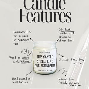 Funny Housewarming Soy Candle, Bestfriend Moving Away Gift image 4