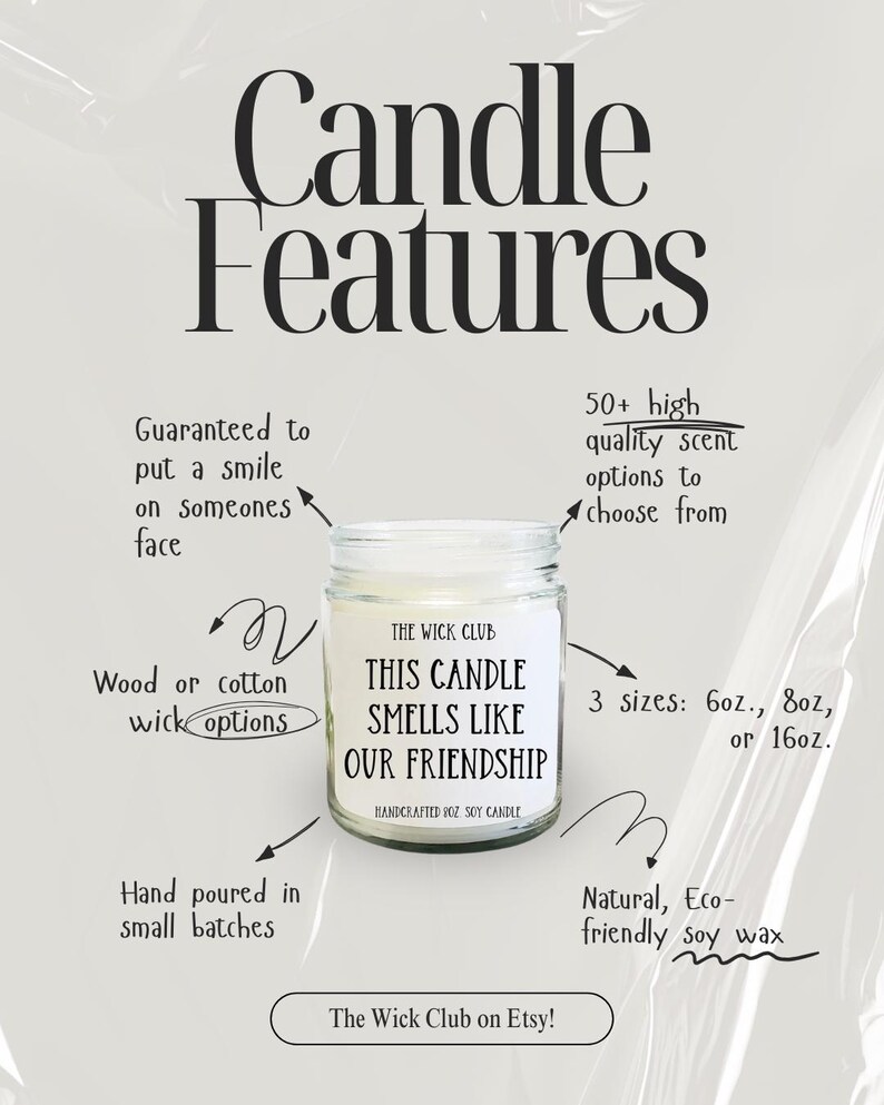 Funny Housewarming Soy Candle, Bestfriend Moving Away Gift image 4
