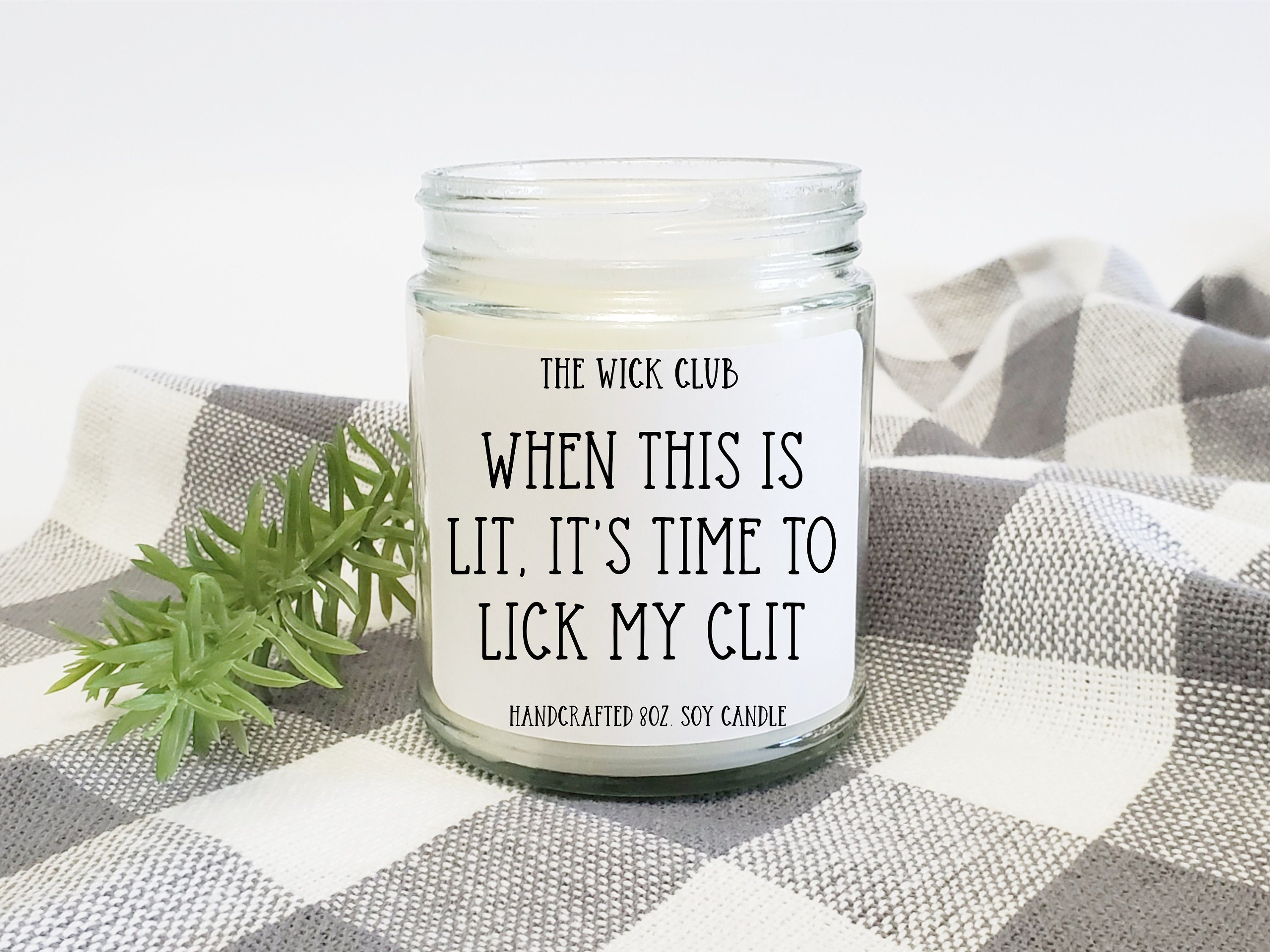 Lick My Clit Candle for Her Gift for Girlfriend for Hubby