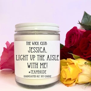 Bridesmaid Proposal Candle: Soy Wax Bridal Party Gift