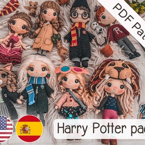 Coleção completa de padrões HP amigurumi / Guia de tricô em PDF