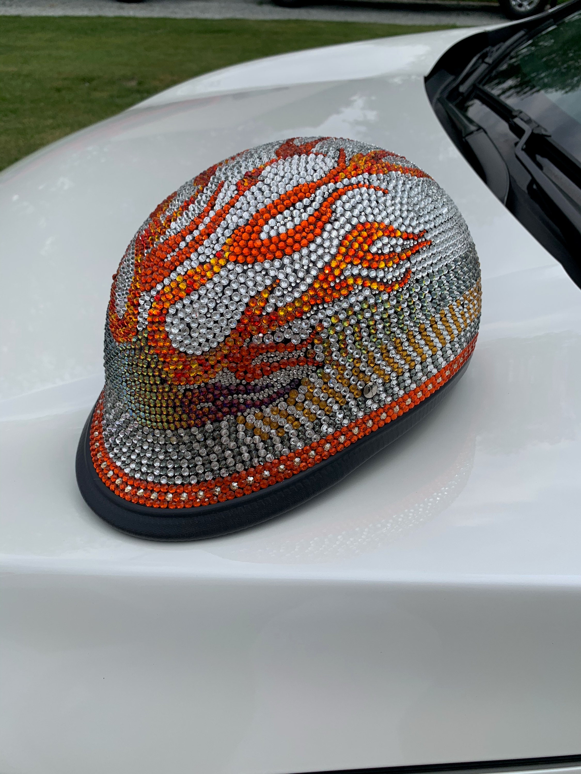 Bling Motorcycle Helmet | Etsy