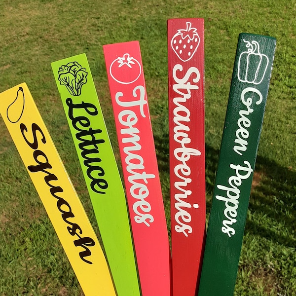 DIY Garden Markers SVG Cut File For Cricut or Silhouette