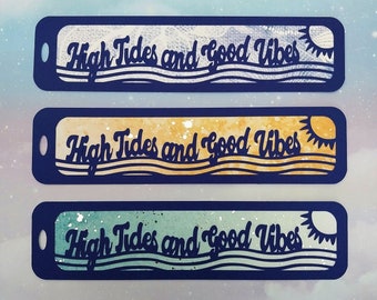 Beach Bookmark SVG & DXF Template for Cricut / Silhouette