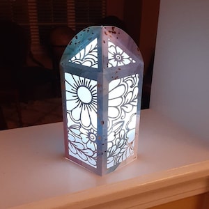 Spring Flower Lantern SVG for Cricut or Silhouette