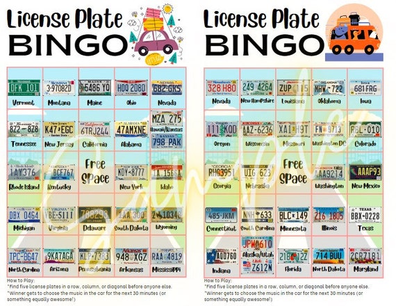 DOWNLOAD HERE: Road Trip Bingo Printable [PDF] - fundraisingnest.com