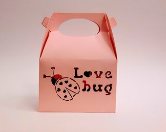 Valentine's Day Treat Box SVG file - Love Bug