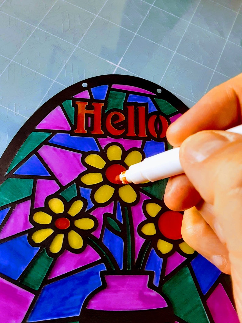 DIY Spring Suncatcher SVG File for Cricut or Silhouette Etsy Canada