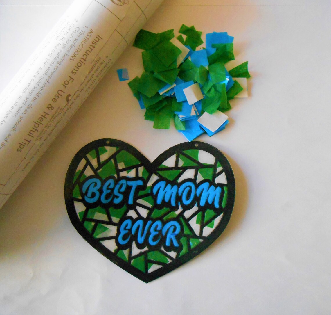 DIY Mothers Day Suncatcher SVG File for Cricut or Silhouette Etsy UK