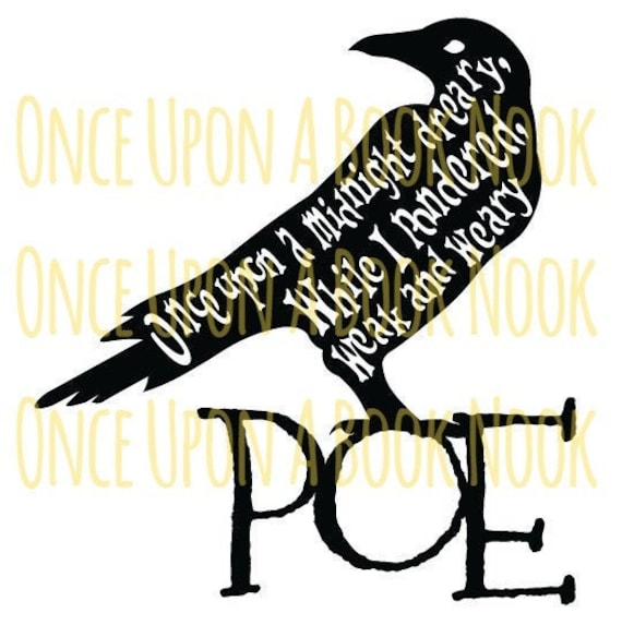 Edgar Allan Poe Raven SVG