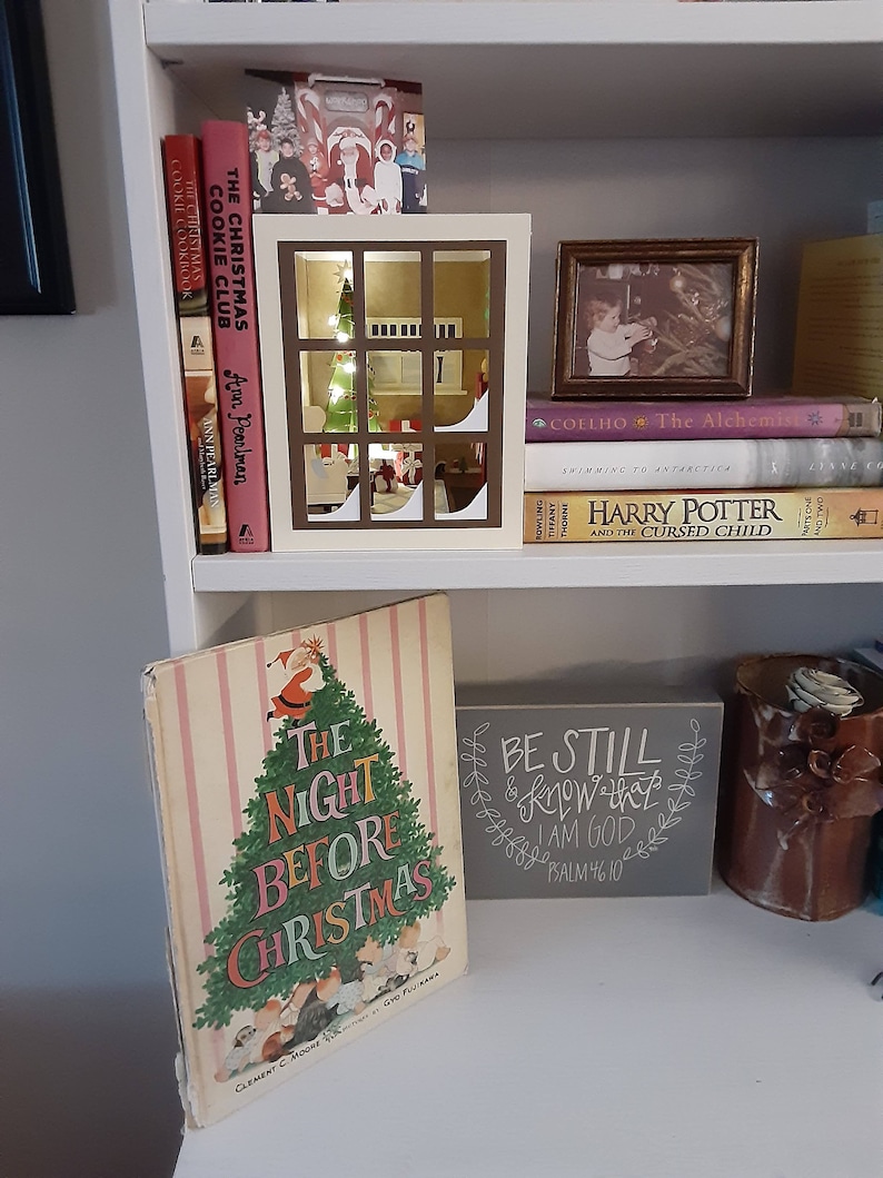 Book Nook Christmas Book Nook SVG Files Etsy Australia