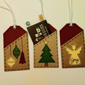 Christmas Gift Card Holder Gift Tags SVG Cut File
